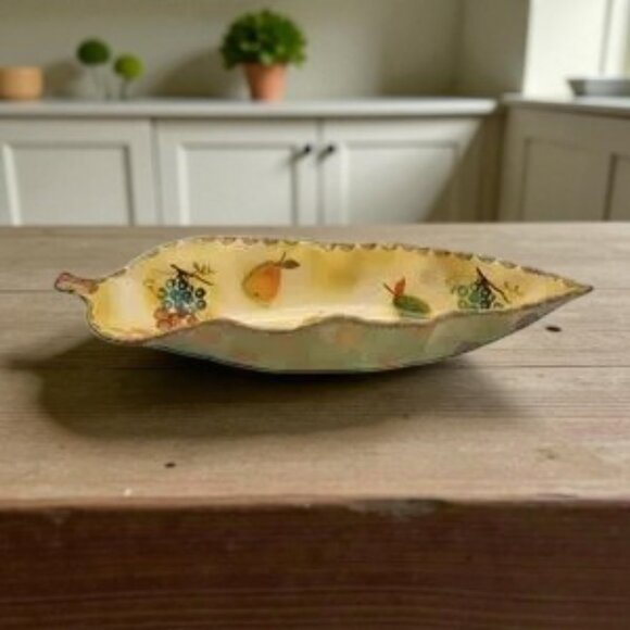 Italy Hand Painted for Neiman Marcus Fruit Centerpiece Bowl - Picture 6 of 14